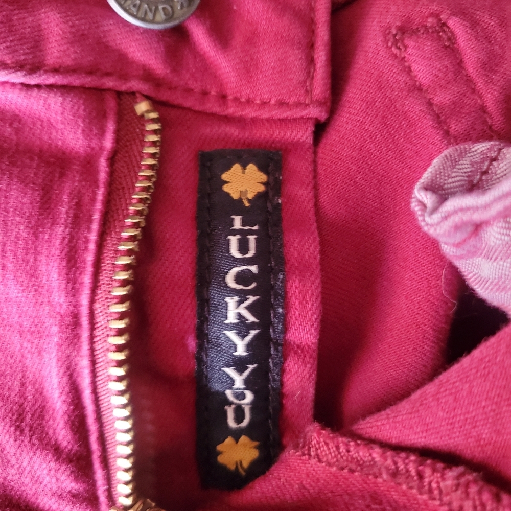 Women's Lucky Brand Lolita Skinny Jeans Magenta Size 8/29 R - Picture 9 of 9